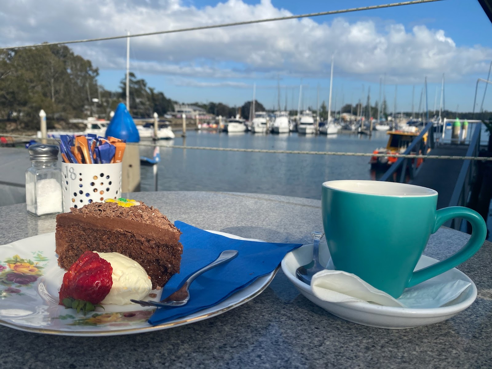 Inside Yamba Cafe Marina